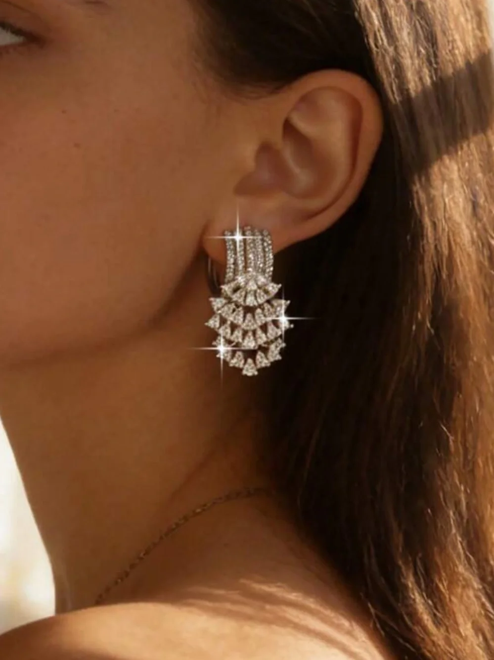 Celestial Cascade Crystal Earrings